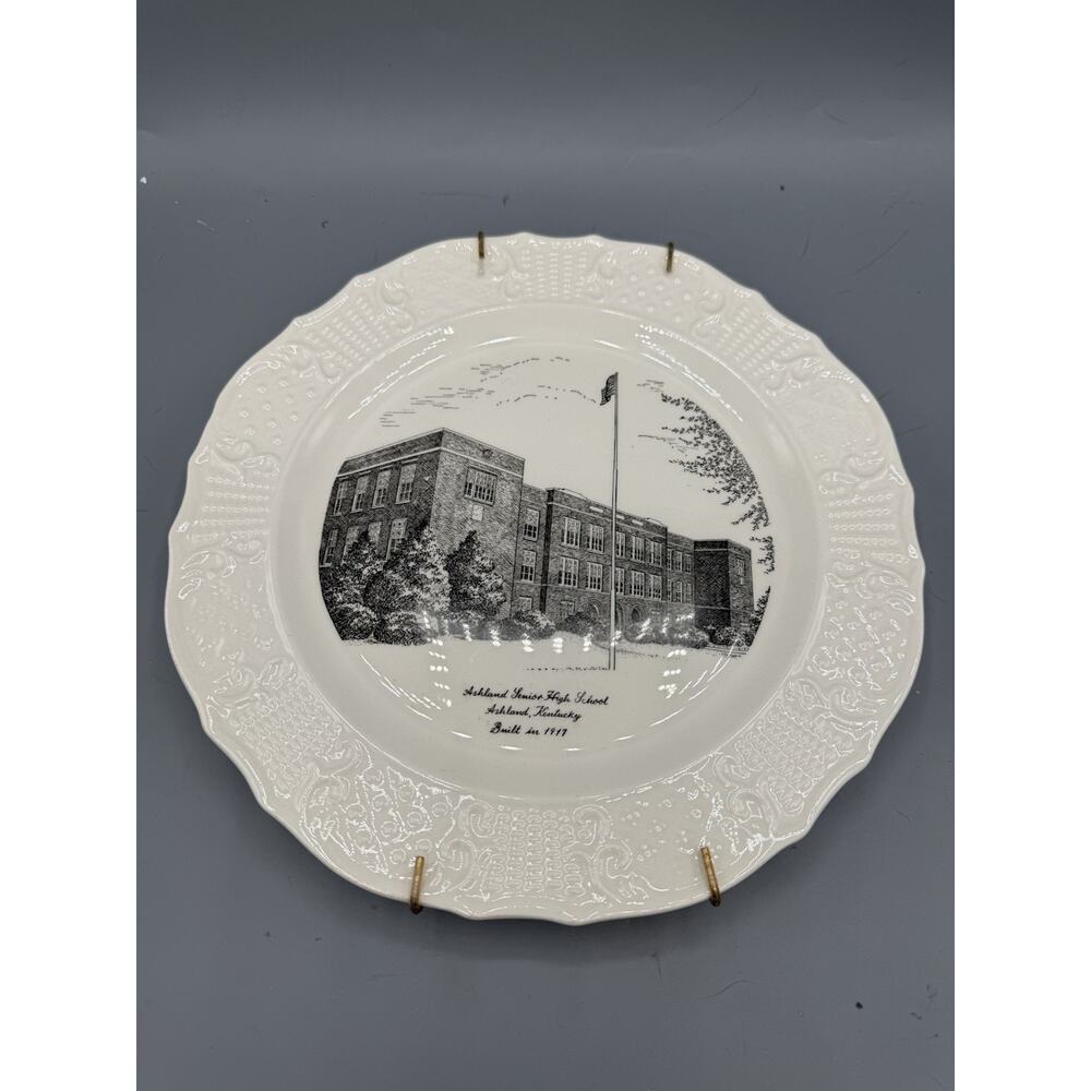 Ashland Senior High School KY Commemorative Plate Edwards China Built 1917